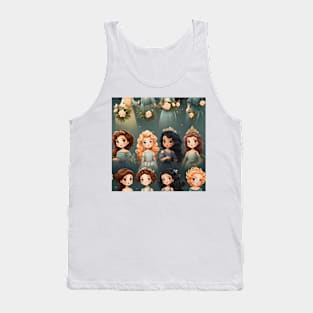 Princesses Pattern 9 Tank Top